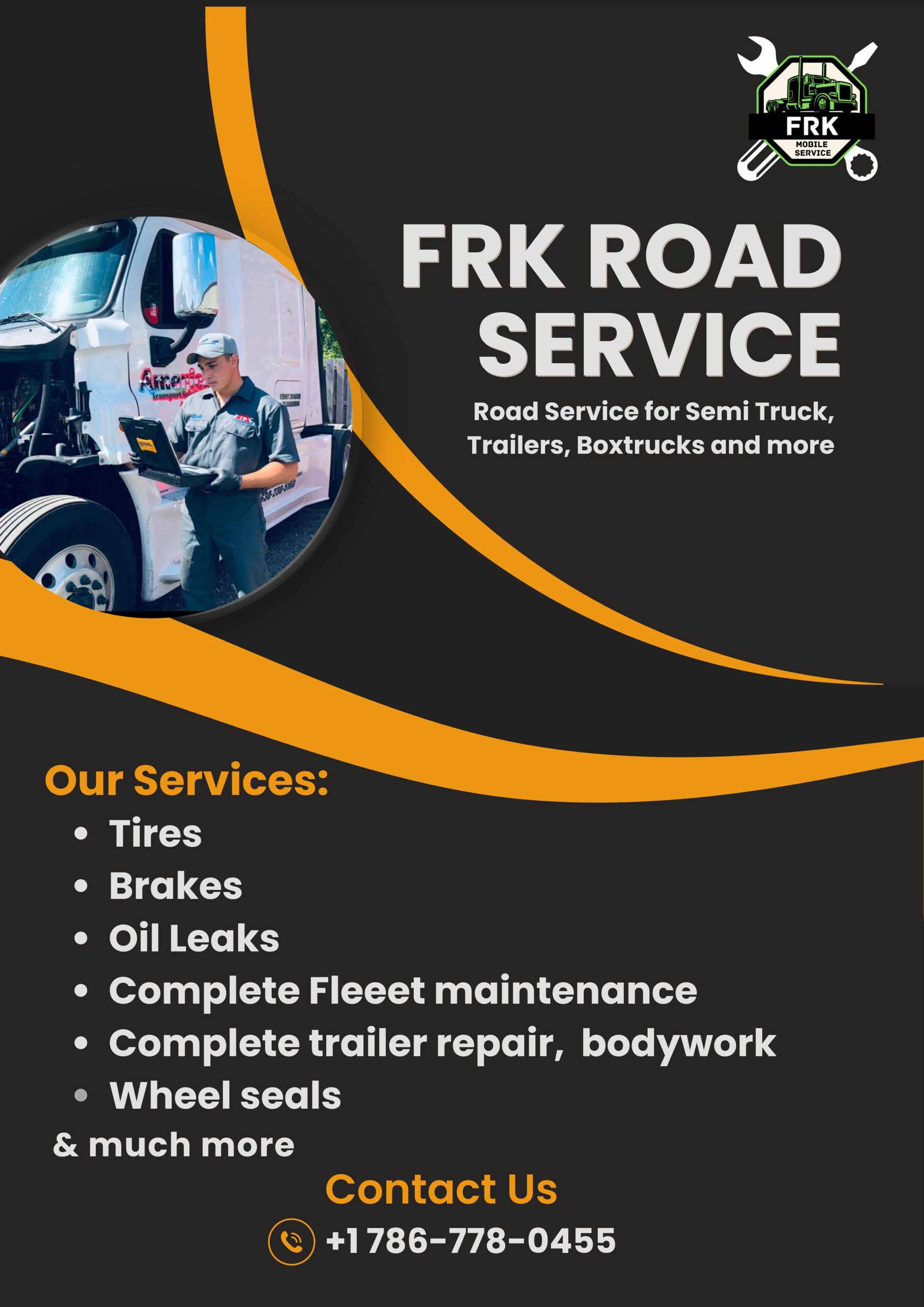 Mobile Semi Truck Mechanic Davie - FRK Mechanic Solutions LLC — Diesel repair shop in Davie, Florida